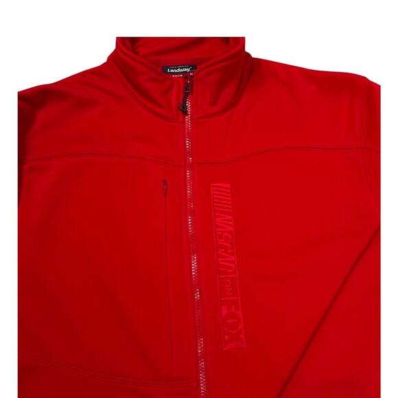 NASCAR on FOX Full Zipper Fleece Lined Polyester Jacket Red Men's Size XL - Picture 6 of 12